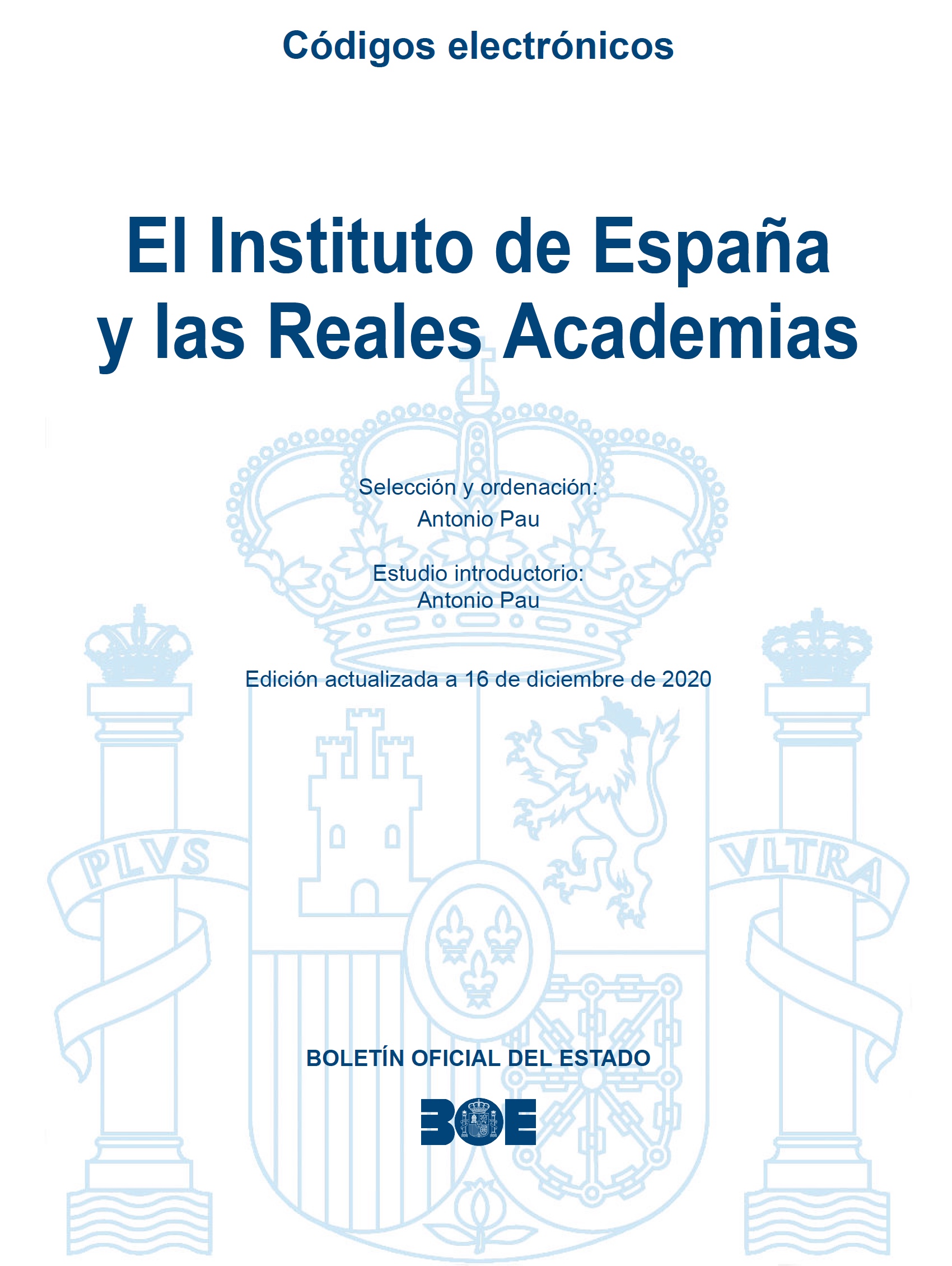 instituto de España y reales academias